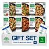 Salutem Vita Southwest Style Chicken Burrito Bowl, Beef Broccoli, Grilled Broccoli Alfredo, Beef Chimichurri Bowl, Creamy Spinach Tomato Linguini, Vegetable Stir Fry, Gift Set view 1