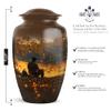 KARYLIZ Fishing Urns - Funeral Urn for Ashes for Women - Large Funeral Urn for Burial in Ground - Cremation Keepsake Urns for Human Ashes - Memorial for Male & Female (10 Inch & 3 Inch, Set of 5) view 2