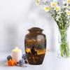 KARYLIZ Fishing Urns - Funeral Urn for Ashes for Women - Large Funeral Urn for Burial in Ground - Cremation Keepsake Urns for Human Ashes - Memorial for Male & Female (10 Inch & 3 Inch, Set of 5) view 4