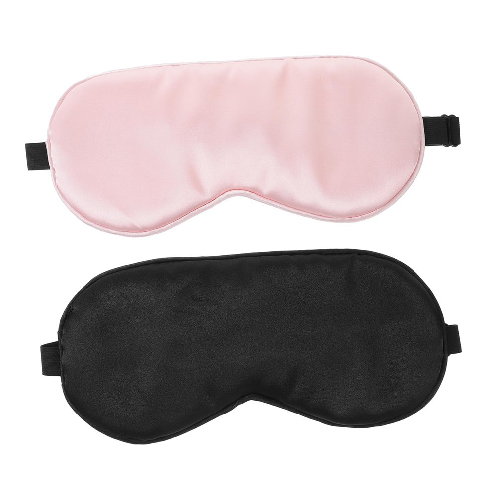 MUCKLILY 2Pcs Eye Masks for Sleeping Soft Multi Function Light Blocking Eye Cover Comfortable Sleep Mask for Home Travel Office Use for Restful Sleep Includes