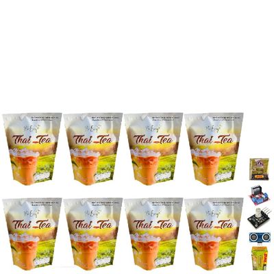 Be Easy Thai Tea 10 Sachets/Pack(150g) Intense Delicious Much Mellow Aroma Fruit Snack Good Shape Set 8 By Beautygoodshop [Get Free For You Beauty Gifts]