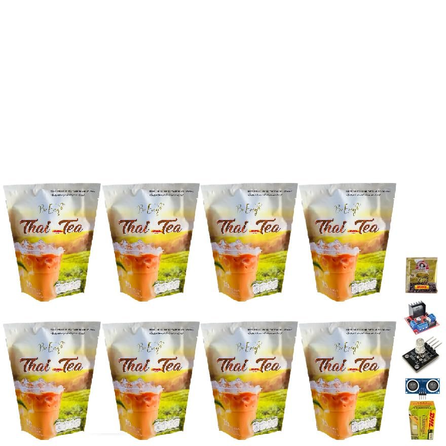 Be Easy Thai Tea 10 Sachets/Pack(150g) Intense Delicious Much Mellow Aroma Fruit Snack Good Shape Set 8 By Beautygoodshop [Get Free For You Beauty Gifts]