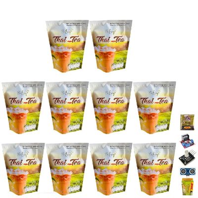 10 Sachets/Pack(150g) Be Easy Thai Tea Intense Delicious Much Mellow Aroma Fruit Snack Good Shape Set 10 By Beautygoodshop [Get Free For You Beauty Gifts]