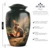 YATHABHISA Rabbit Urns for Human Ashes, Adult Funeral Urn Handcrafted, Cremation Burial Ash Container, Large, 10 Inch, Black view 2