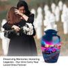 Funeral and Memorial Urns for Ashes, Car Keepsake Urn for Ash, Adult Funeral Urn Handcrafted, Memorial Gift for Men & Women, Combo, Grey (10 Inch & 3 Inch Mini) view 3