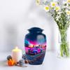 Funeral and Memorial Urns for Ashes, Car Keepsake Urn for Ash, Adult Funeral Urn Handcrafted, Memorial Gift for Men & Women, Combo, Grey (10 Inch & 3 Inch Mini) view 4