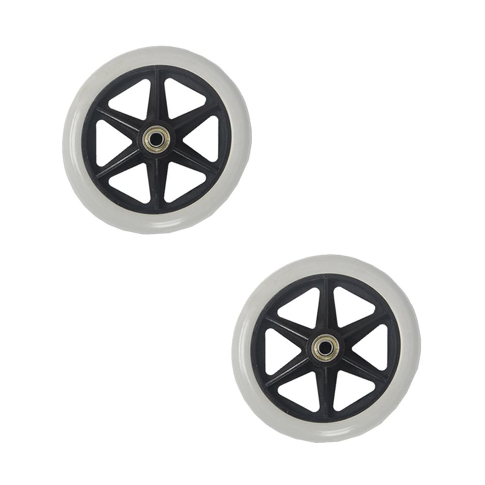 ZMTGLTG Wheelchair Front Small Wheel 6 inches/7 inches/8 inches - with Bearing Solid tire Universal Wheel, Quiet and wear-Resistant, Safe and Durable(Gray,6 inches)