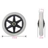 ZMTGLTG Wheelchair Front Small Wheel 6 inches/7 inches/8 inches - with Bearing Solid tire Universal Wheel, Quiet and wear-Resistant, Safe and Durable(Gray,6 inches) view 2
