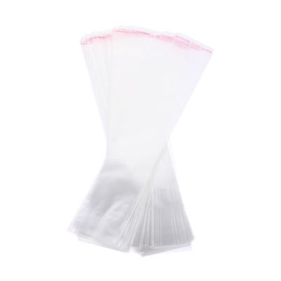Vaguelly 500pcs Resealable Bags for Chopsticks Straws and Food Packaging Transparent Adhesive Bags for Candy Treats and Snacks Convenient Storage for Items