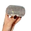 Lagnlnaoy Daily Pill Box Glitter Storage Box Pill Container with Rhinestones Compartment Travel Box Mini Pill Holder view 1