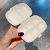Lagnlnaoy Daily Pill Box Glitter Storage Box Pill Container with Rhinestones Compartment Travel Box Mini Pill Holder view 2