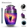 Cat Funeral Urns for Adult Ashes Men and Women - Blue Large Classic Funeral Urn for Ashes Adult Female Cremation 10 Inch - Burial Urn for Daughter and Teenage Girls view 2