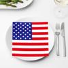 4th of July Napkins, Fourth of July Patriotic Napkins Paper, Red White and Blue Cocktail Napkin, American Flag 7 4 Dinner USA Disposable Napkin view 4