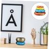 LRXIYODE Tibetan Music Bowl Meditation Bowl Handmade Nepal Craft Mat Random Color view 3