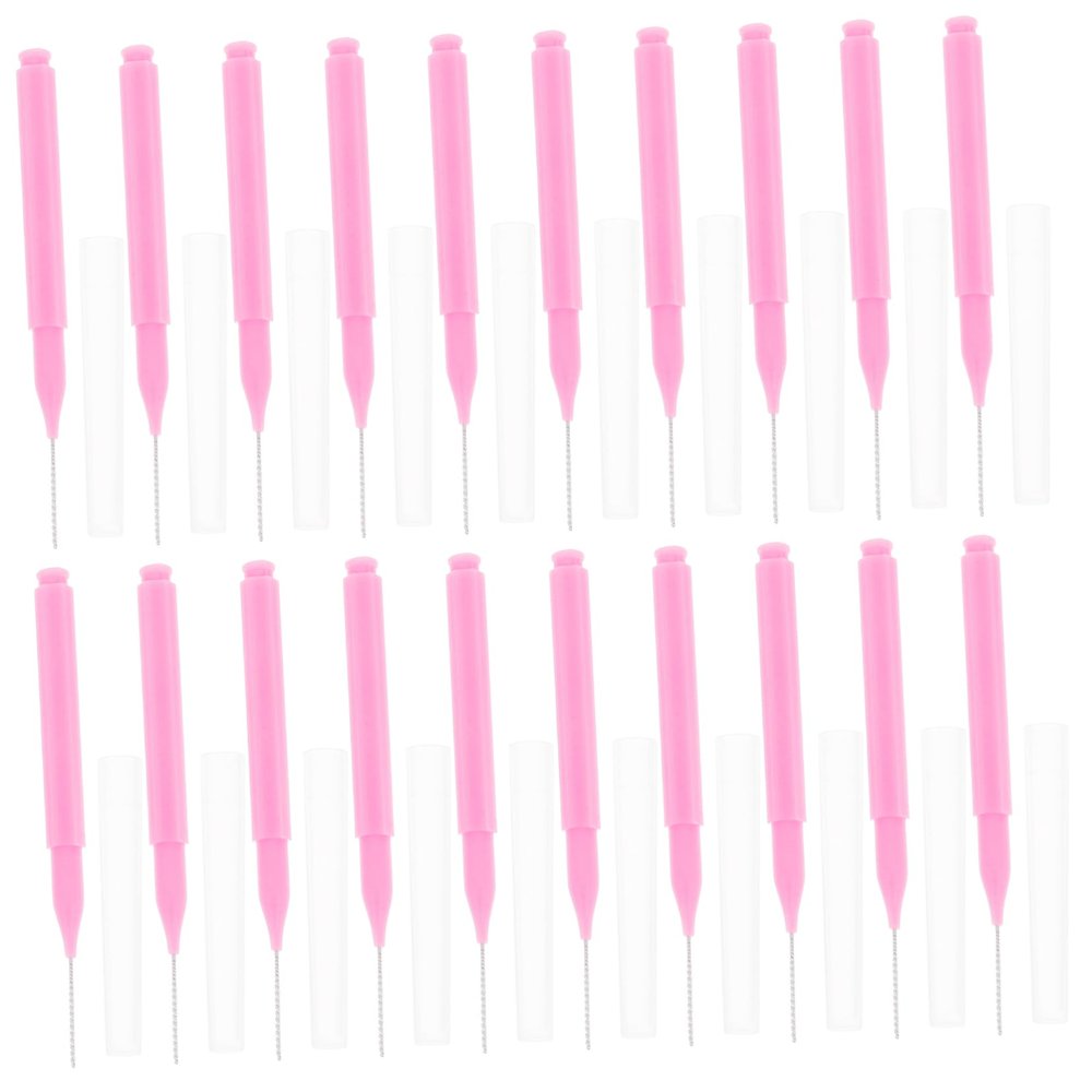 ABOOFAN 100Pcs Interdental Cleaning Brushes for Braces Portable Flosser Head Multi Functional Toothpicks Convenient Design for Gap Cleaning for Oral and Spaces