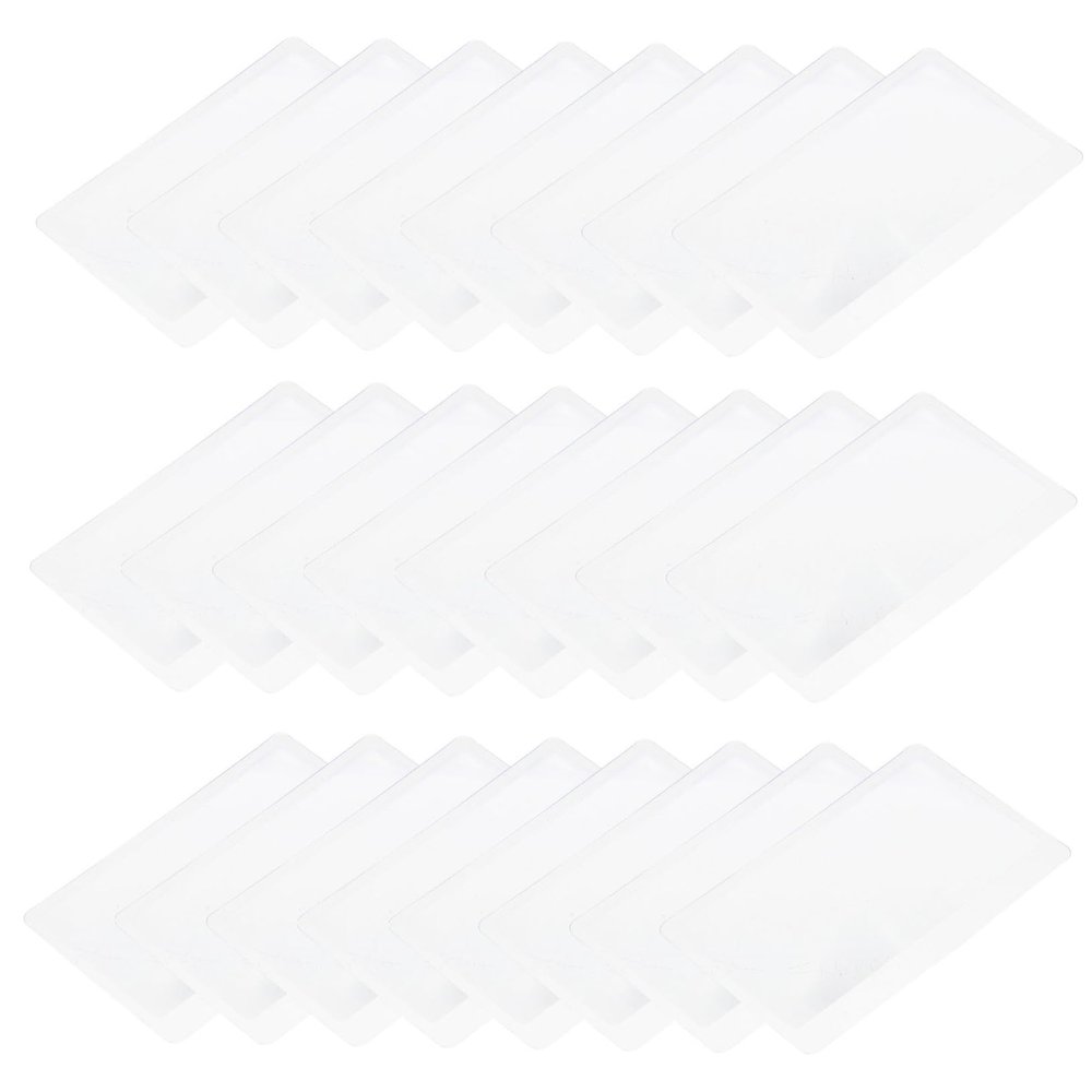 Ipetboom 24pcs Card Sized Magnifier Lightweight Handheld Magnifiers for Elderly Transparent Reading Tools for Books Maps Jewelry and Convenient and Portable