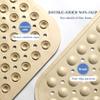 Shower Mat with Drain Hole in Middle with Suction Cups Non-Slip Scrubber Foot Pad TPE Easy Cleaning for Shower Room Tub Bathroom(Grey 2,50x80cm/19.7 * 31.5in) view 2