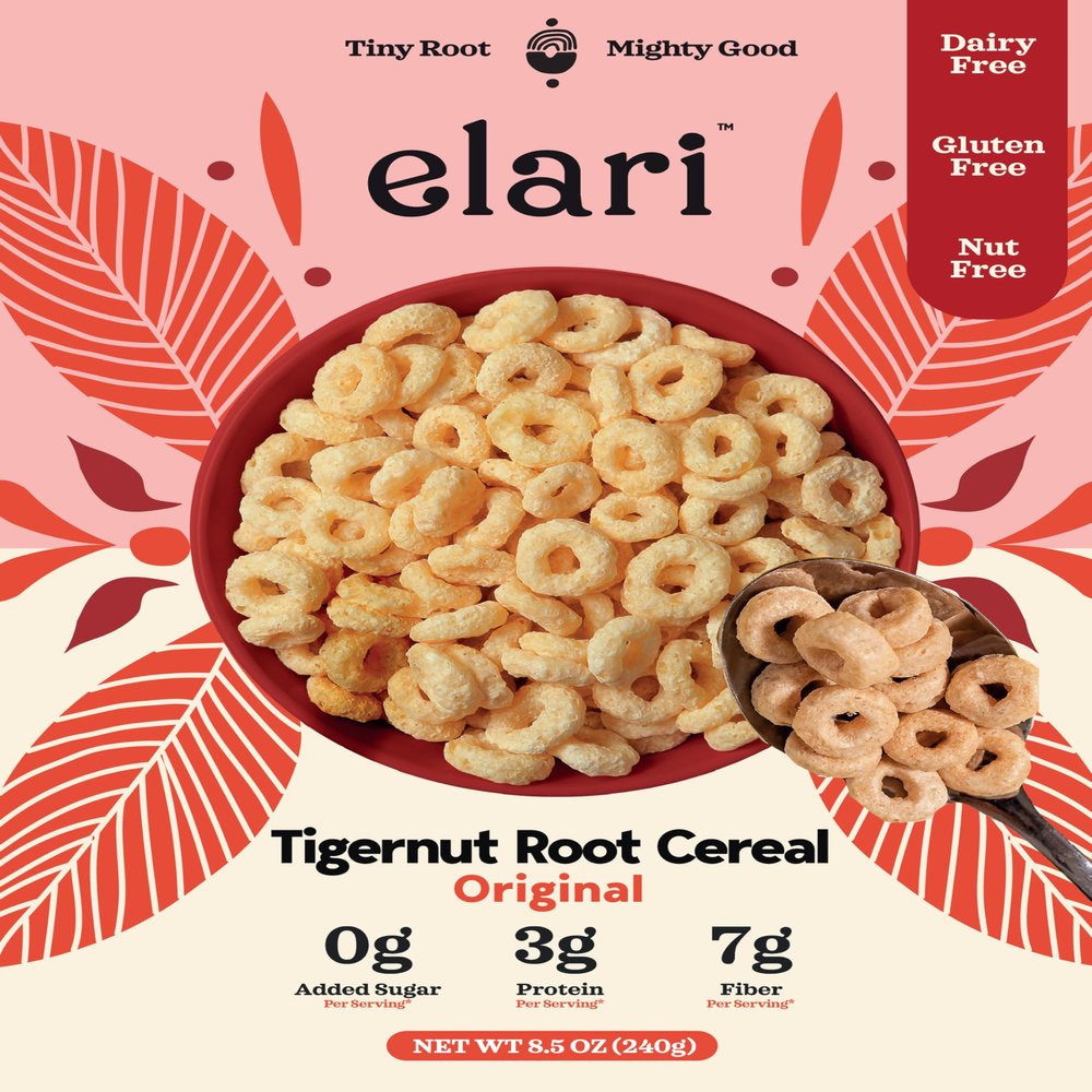 Elari Tigernut Root Cereal (1 pack) - Original Flavor | Gluten-Free | No Added Sugar | Nut-Free | 7 oz