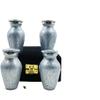 Urns for Human Ashes Keepsake Decorative Cremation Urns for Adult Men & Women (Blue & Silver, 3 Inch) view 1