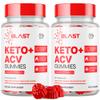 (2 Pack) Blast Keto ACV Gummies, Blast ACV Keto Gummys Advanced 1000MG Chewable Vitamin Supplement - All Natural ACV Formula for Energy and Fitness Max Strength Formula with Vitamin B12 (120 Gummies) view 1