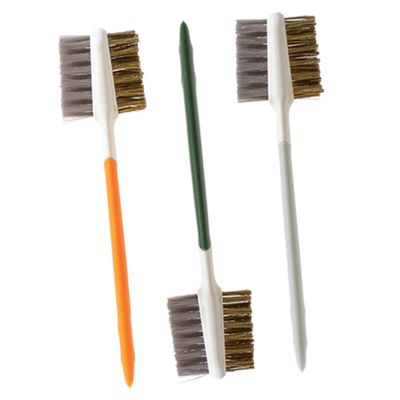 Cabilock 3pcs Kitchen Cleaning Brush Hard Bristle Stove Accessories Dish Scrub Brush Double-Ended Gas Stove Cleaner