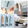 Cabilock 3pcs Kitchen Cleaning Brush Hard Bristle Stove Accessories Dish Scrub Brush Double-Ended Gas Stove Cleaner view 3