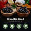 Agrosevilla Sliced Black Olives, Spanish Ripe Black Olives Pre Sliced, Bulk Olives for Pizza Salads Sandwiches Pasta, Mediterranean Olives Ready to Use, 33oz view 2
