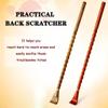 Gourd Handle Wooden Back Scratcher, Long Handle Chicken Wing Wood Massager for Seniors, Creative Tickling Anti-Itch Tool(Wood color-42cm) view 2