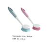 PartyKindom 2pcs Multi-Purpose Kitchen Cleaning Brush Handle Dish Scrubber for Sink and Pot Cleaning Random for Home and Restaurant Use view 2
