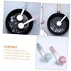 PartyKindom 2pcs Multi-Purpose Kitchen Cleaning Brush Handle Dish Scrubber for Sink and Pot Cleaning Random for Home and Restaurant Use view 3