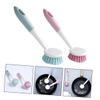 PartyKindom 2pcs Multi-Purpose Kitchen Cleaning Brush Handle Dish Scrubber for Sink and Pot Cleaning Random for Home and Restaurant Use view 4