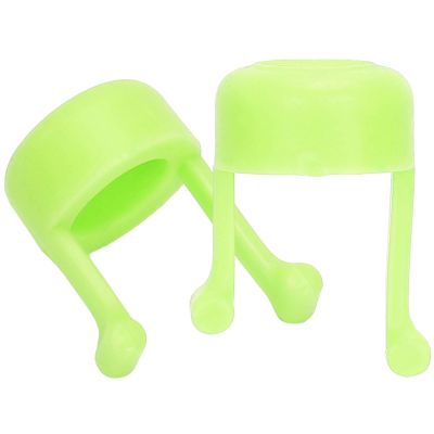 Portable Eyedrop Aid Applicator Tool Eye Drop Bottle Bracket Holder Device for Eye Care Soft Silicone Material Compact Size 2pcs (Green)