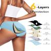 ALLBASE Cotton Period Underwear for Women, Leakproof High Absorbency Panties for Heavy Flow, Reusable Overnight Protection - 3 Pack,Multicolor,X-Large view 2