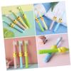 VERDANVERSE 4pcs Cartoon Boy Girl Toothbrush Soft Bristle Teeth Cleaning Brushes for Ages Safe Material Fun view 4