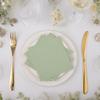 100 Pcs Cocktail Napkins Folded 5 x 5 Inches Disposable Napkin Beverage Napkins for Dinner Wedding Birthday Party Supplies- Sage Green view 4