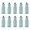 uxcell 10pcs Burlap Wine Bags, Wine Bottle Gift Bags with Drawstrings, Liquor Bottle Covers for Wedding Christmas Birthday Party Favors, Blue view 1