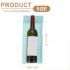 uxcell 10pcs Burlap Wine Bags, Wine Bottle Gift Bags with Drawstrings, Liquor Bottle Covers for Wedding Christmas Birthday Party Favors, Blue view 2