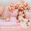 MECCANIXITY 24 Pcs Mini Ribbon Bow 1.8 Inch Mini Small Fabric Satin Ribbon Flower Bows for Craft DIY Cake Sewing Wedding Birthday Party Wrapping Christmas Decoration, Rose Red view 4