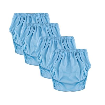 Adult Cloth Diaper Leak-Protection, Soft TPU Diapers Cover Pull-On Pant Washable and Reusable with Low Water Permeability Unisex(Blue,XL)