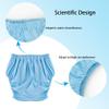 Adult Cloth Diaper Leak-Protection, Soft TPU Diapers Cover Pull-On Pant Washable and Reusable with Low Water Permeability Unisex(Blue,XL) view 2