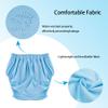 Adult Cloth Diaper Leak-Protection, Soft TPU Diapers Cover Pull-On Pant Washable and Reusable with Low Water Permeability Unisex(Blue,XL) view 3