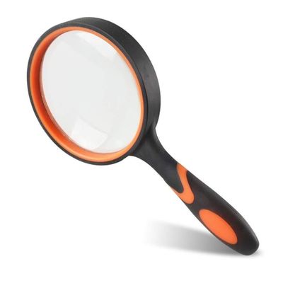 Handheld Magnifying Glass 20x with Optical Lens, for Reading, Jewelry, Coins, Stamps More