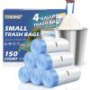 T.FORING Small Trash Bags 4 Gallon Drawstring,1.1 Mil,Unscented,150 Count view 1
