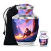 SABURIAL Cowboys Urn - Funeral Urn for Mom & Dad - Combo 1 - Large with 3 Inch Pack of 1 - Decorative Urns for Ashes - Cremation Urns for Adult Men & Women - Memorial Keepsakes for Ashes view 1