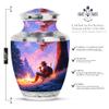 SABURIAL Cowboys Urn - Funeral Urn for Mom & Dad - Combo 1 - Large with 3 Inch Pack of 1 - Decorative Urns for Ashes - Cremation Urns for Adult Men & Women - Memorial Keepsakes for Ashes view 2