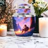 SABURIAL Cowboys Urn - Funeral Urn for Mom & Dad - Combo 1 - Large with 3 Inch Pack of 1 - Decorative Urns for Ashes - Cremation Urns for Adult Men & Women - Memorial Keepsakes for Ashes view 4
