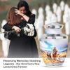 SABURIAL Cowboys Urn - Decorative Urns - Combo 1 - Large with 3 Inch Pack of 1 - Funeral Cremation Urns - Ashes Urn Human Remains - Ash Burials for Human Ashes view 3