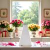 100Pcs Clear Plastic Flower Bouquet Bag Sleeve Transparent Cellophane Rose Packaging Wrap Cellophane Bags for Valentine's Day Stationery and Gift Wrapping Supplies view 3