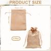 MECCANIXITY Satin Bags with Drawstring, 4x6 Inch Wedding Favor Bag Mini Gift Packaging Bag for Birthday Christmas Jewelry Party (Light Pink, Pack of 4) view 2