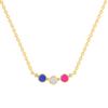 ABSHEL Lapis Lazuli, Pink Fuchsia Chalcedony & Howlite Necklace for Women - 18K Gold Vermeil, Certified S925 Classic Statement Necklace Gold Jewelry for Women - Mothers Day Gifts for Mom Wife view 1